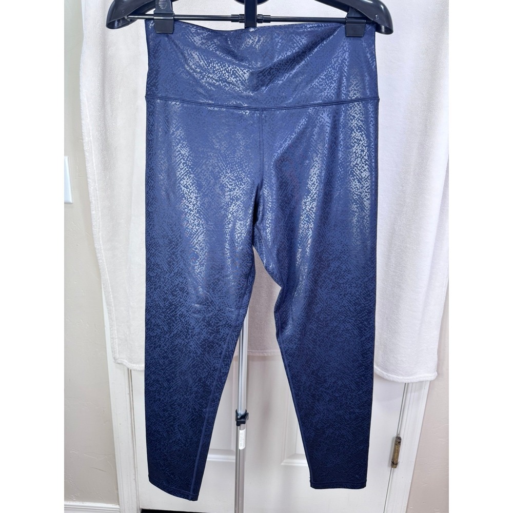 Women's Offline by Aerie dark blue high waisted shiny leggings Size XL